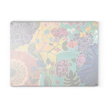 Load image into Gallery viewer, &quot;Floral Fantasy&quot; Glass Cutting Board

