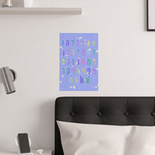 Load image into Gallery viewer, &quot;Lullaby&quot; Aleph-Bais Satin Poster (210gsm)
