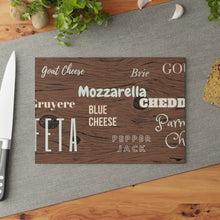 Load image into Gallery viewer, &quot;That&#39;s kinda Cheesy!&quot; Glass Cutting Board
