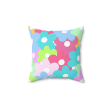 Load image into Gallery viewer, &quot;Flower Power&quot; Spun Polyester Square Pillow
