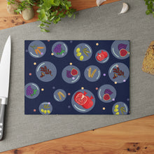 Load image into Gallery viewer, 7 species of Israel Glass Cutting Board
