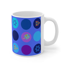 Load image into Gallery viewer, &quot;Celebrate Chanukah&quot; Ceramic Mug 11oz

