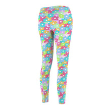 Load image into Gallery viewer, &quot;Flower Power&quot; Women&#39;s Cut &amp; Sew Casual Leggings (AOP)

