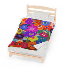 Load image into Gallery viewer, &quot;Mama&#39;s Bouquet&quot; Velveteen Plush Blanket
