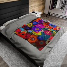 Load image into Gallery viewer, &quot;Mama&#39;s Bouquet&quot; Velveteen Plush Blanket
