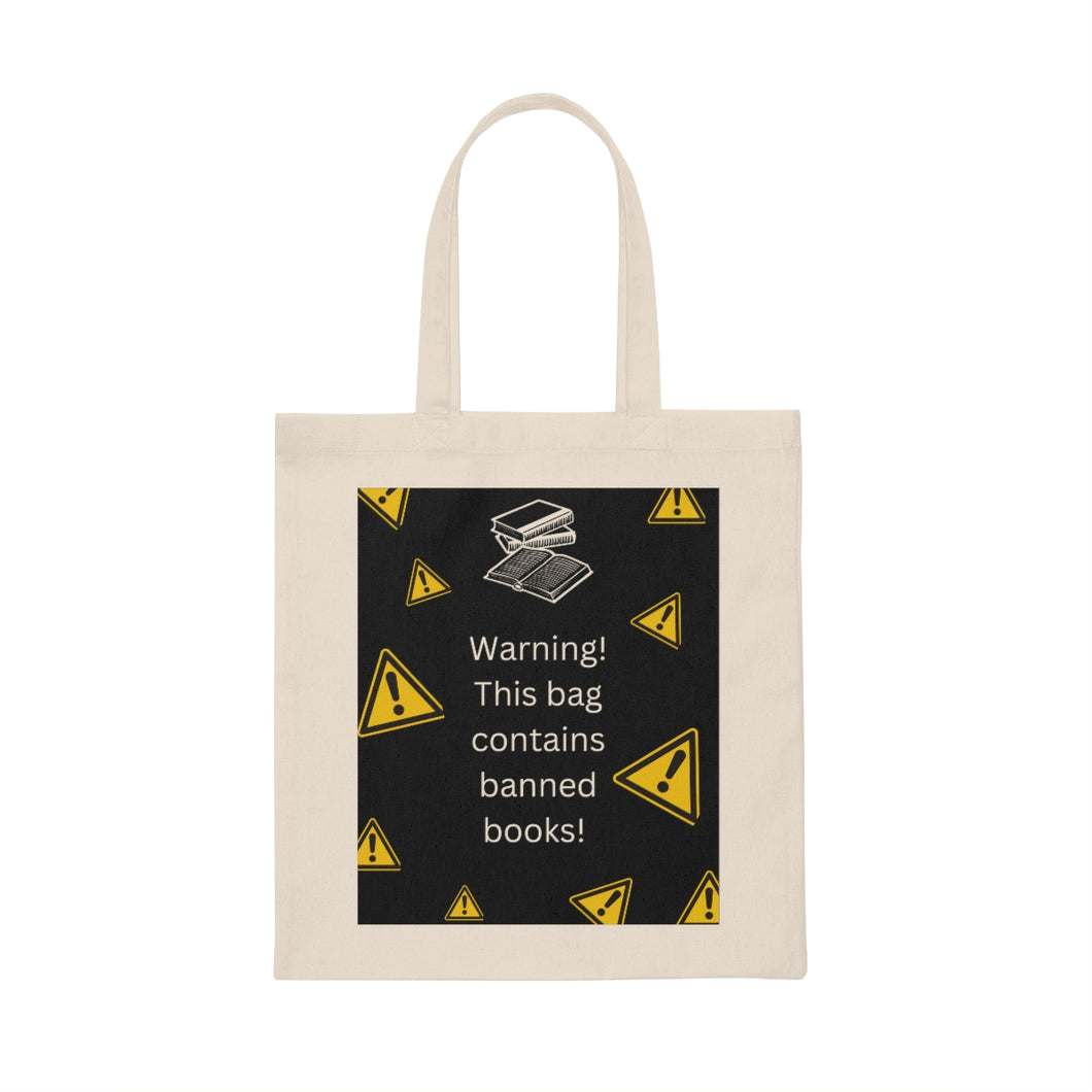 Warning! Banned Books! Canvas Tote Bag