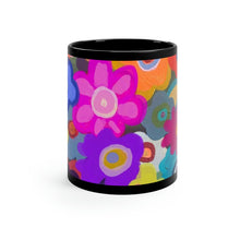 Load image into Gallery viewer, Mama&#39;s Bouquet 11oz Black Mug
