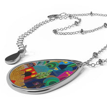 Load image into Gallery viewer, Shabbos in Jerusalem Oval Necklace

