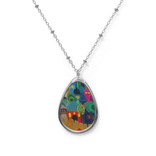 Load image into Gallery viewer, Shabbos in Jerusalem Oval Necklace
