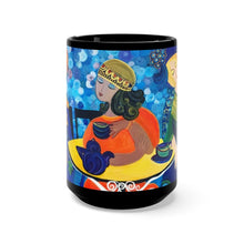Load image into Gallery viewer, Sabbath Evening Tea Black Mug 15oz
